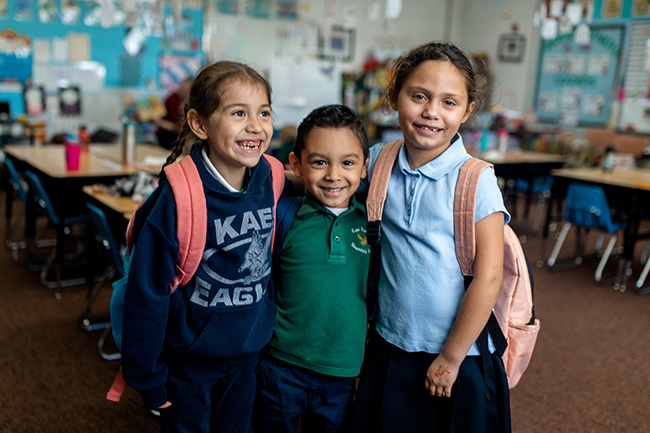 Keene School early childhood students learning together